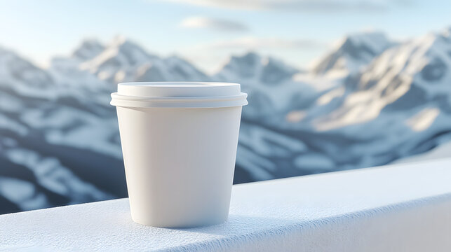 Enjoy a steaming hot coffee with stunning mountain views, a perfect winter getaway moment, or a peaceful morning escape to the snowcapped peaks