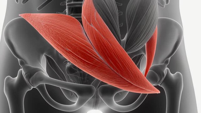 3D Animation of Vastus Intermedius Muscle Anatomy