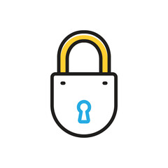 Multi color icon for lock