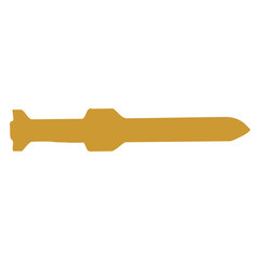 Missile silhouette icon