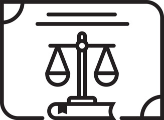 Information for lawyer service vector icon design.