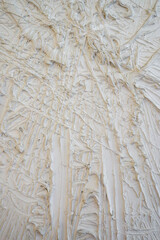 Abstract White Plaster Texture on Wall