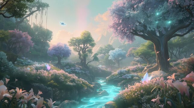 AI Eden Planet The Digital Garden of a New Era