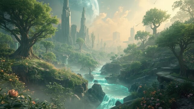 AI Eden Planet The Digital Garden of a New Era