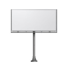 Blank outdoor advertising billboard mockup on transparent background