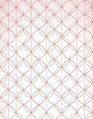 Pink lattice of intersecting circles creates a repeating, textured pattern
