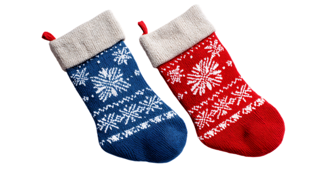 christmas sock isolated on white