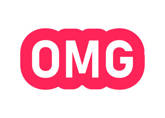 OMG vector sticker on a white background
Vector sticker with the inscription on a white background