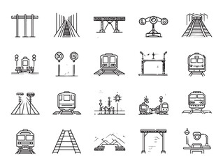 Railway Map Line Art Explore Urban Transit