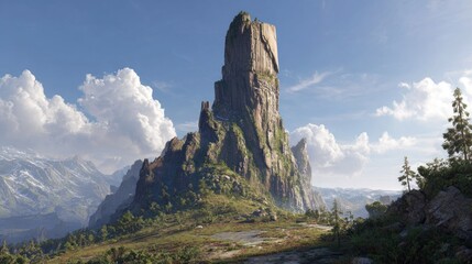 Obraz premium Scenic mountain landscape