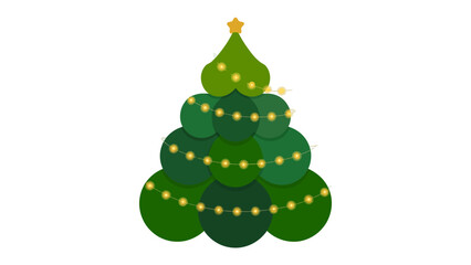  Festive Silhouette: A stylized Christmas tree in the spirit of the holiday, evoking the joy and traditions associated with the season. 