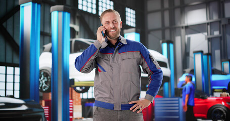 Young Mechanic Offering Detailing And Repair Services