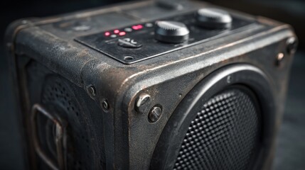 Fototapeta premium Rustic speaker closeup