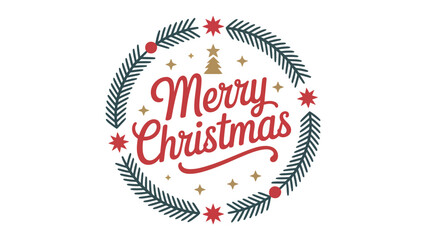 Festive Greetings: Merry Christmas Celebration Design: A joyful christmas design conveying the spirit of the season