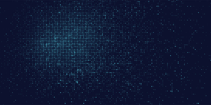 Futuristic pattern of blue hexagons for Business or Science background.