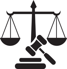 scales of justice and law. 