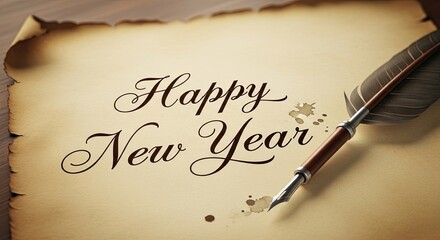 Celebrate New Year With Old Tradition of Written Greetings and Feather Pen