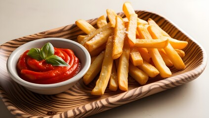 french fries with ketchup, french fries and ketchup, french fries with tomato sauce