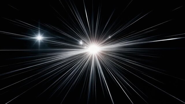 Stunning light rays and starburst effects on a dark background for creative projects