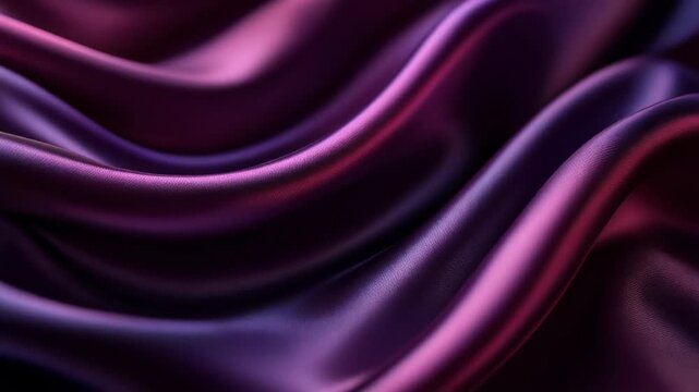 Elegant purple silk fabric folds for stunning textile backgrounds and design inspiration