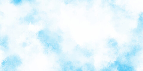 Light blue watercolor abstract background illustration gentle smoke effect against a white background.