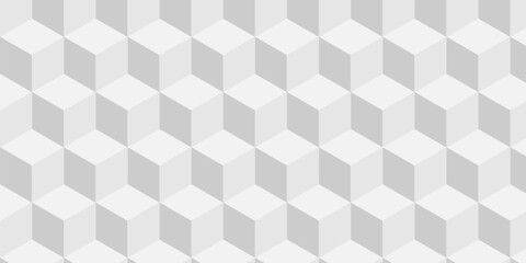 Abstract square dark white and gray cubic square shape backdrop texture. cube geometric wall and floor vector diamond hexagon triangle wallpaper background.	