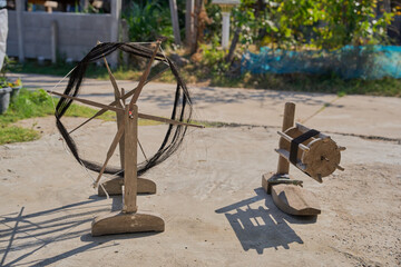 Traditional equipment used in weaving