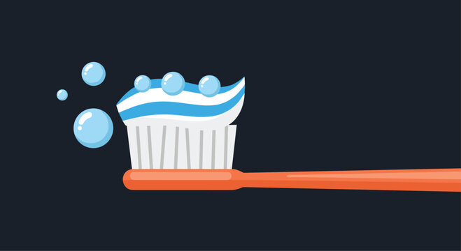 Fresh and clean dental hygiene with vibrant toothbrush, toothpaste, and bubbles for a healthy, bright smile everyday - Powered by Adobe