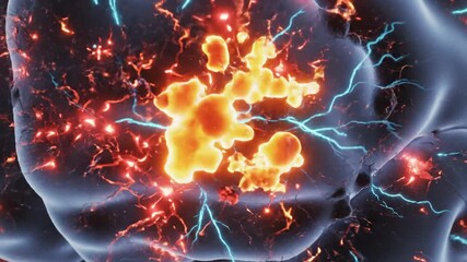 Visual concept of Neurological Disorders. 3d illustration_4K_10s 55563139 1