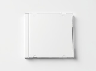Blank cd case mockup with clean white cover design