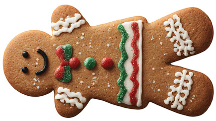 Red-green cookies isolated white