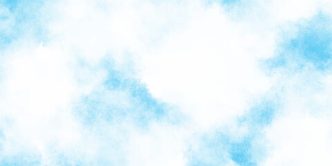 Light blue abstract watercolor texture background with delicate splatters and cloudy washes on white background.