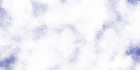 Abstract violet watercolor background subtle smoke texture dreamy indigo blue ink cloud wash on white paper surface.