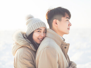 温かみを感じる背中