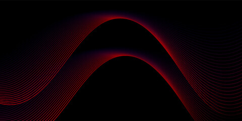 Line Blue and red life line design gradient wave music noise good. Modern nice simple art abstract graphic