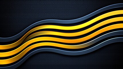 Warm gradient tone revealing elegant fan curves across luxury dark gold material