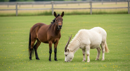 horse and foal