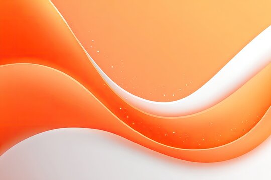 Abstract orange wave design with flowing lines, gradients, and soft illumination
