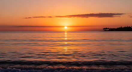 Beautiful Sunset Landscape – Colorful Sky and Scenic Evening View