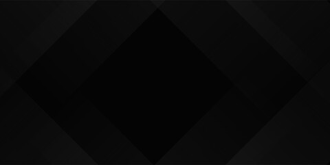 Obraz premium Black abstract background design. Modern wavy line pattern (guilloche curves) in monochrome colors. Premium stripe texture for banner, business backdrop. Dark horizontal