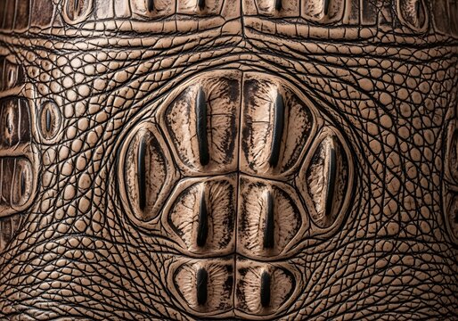 Extreme close-up of "alligator skin" texture on a shin, showing large, dry, cracked scales. Represents severe xerosis or acquired ichthyosis vulgaris.