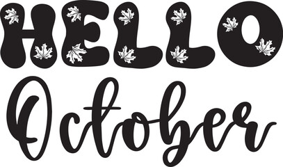 hello October SVG