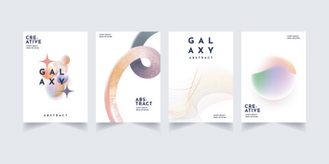 Abstract galaxy background illustration template design