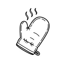 Black and white outline vector icons of essential kitchen and cooking tools. Modern line art for food, recipe, restaurant, and baking designs.
