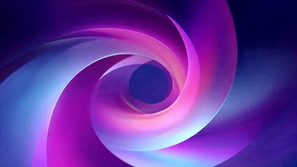 Vibrant Neon Pink and Blue Vortex Swirl Tunnel Abstract Motion Background Loop Vertical Format - Powered by Adobe
