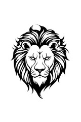 Obraz premium Lion with a mane and a long tail