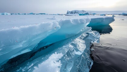Microplastic Fibers Trapped in Polar Ice Layers