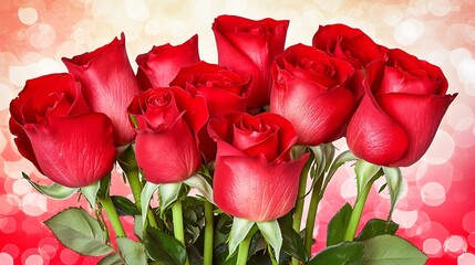 Intimate red scene capturing candlelight shimmer across roses under warm reflection tone