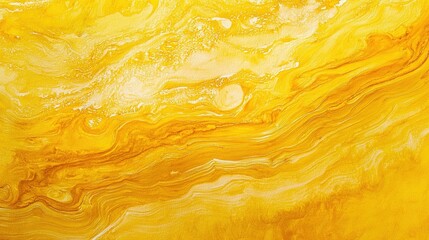 An abstract painted background with a mix of vibrant yellow and deep blue watercolor on textured paper. Creates a sense of drama, like a sunrise over water.