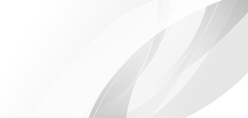 Minimal geometric line art curve. white background abstract design. with light and shadow.